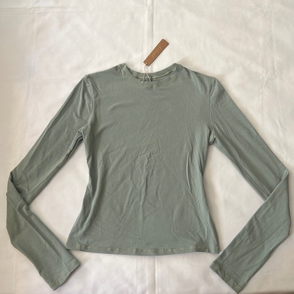 SKIMS Tops Skims Cotton Jersey Long Sleeve Tshirt Poshmark